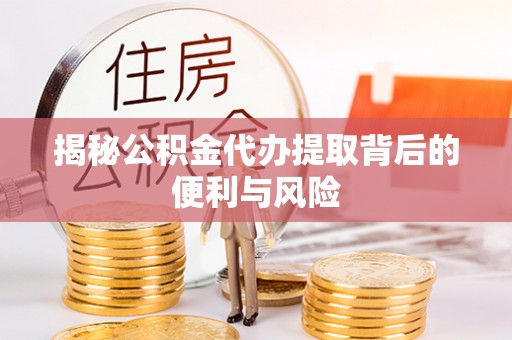 绵阳揭秘公积金代办提取背后的便利与风险