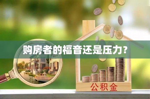 绵阳购房者的福音还是压力？
