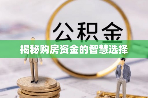 绵阳揭秘购房资金的智慧选择