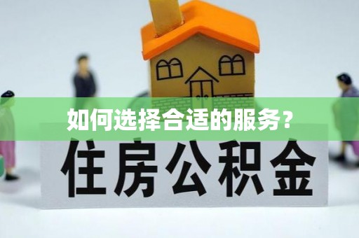绵阳如何选择合适的服务？