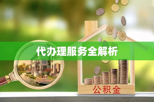 绵阳代办理服务全解析